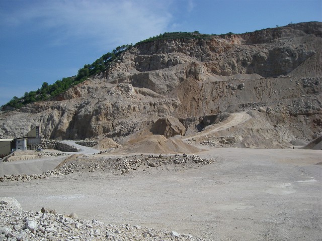 Vista de uno de los frentes de explotación