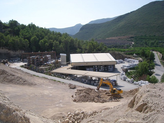 Vista de la planta de ensacado